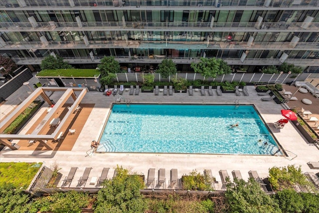 131-05 40th Rd Unit 15G, Flushing, NY 11354 - community pool with a patio