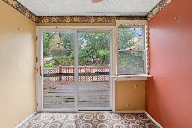 106 Montgomery Ave, Staten Island, NY 10301 - doorway with healthy amount of natural light and tile patterned floors