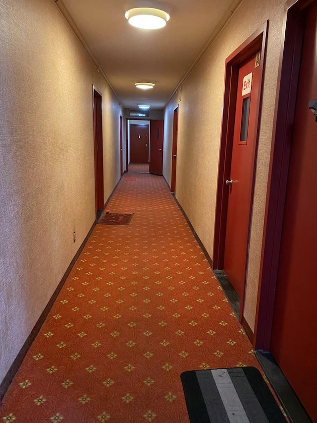 138-35 Elder Ave Unit 4B, Flushing, NY 11355 - hall with a textured wall, light colored carpet, and ornamental molding