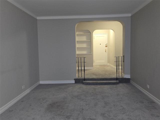 55 E 190th St Unit 45, Bronx, NY 10468 - spare room featuring arched walkways and carpet floors