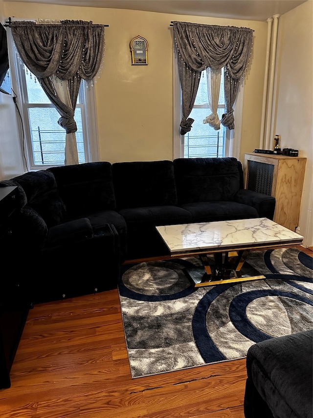 1836 Matthews Ave, Bronx, NY 10461 - living room featuring wood finished floors