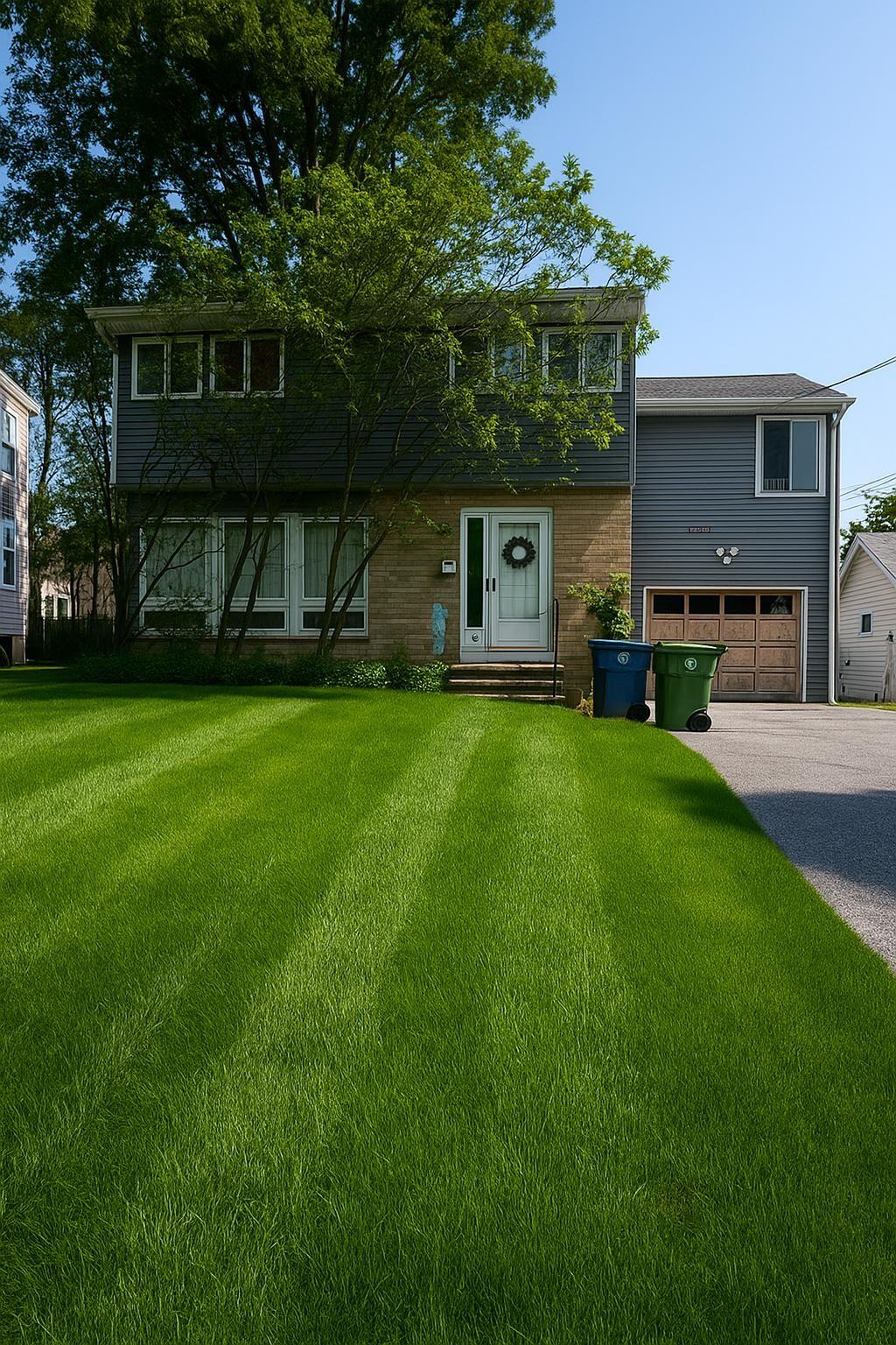 6 Randall Ter, Middletown, NY 10940 - view of front of house with an attached garage, a front lawn, driveway, and entry steps