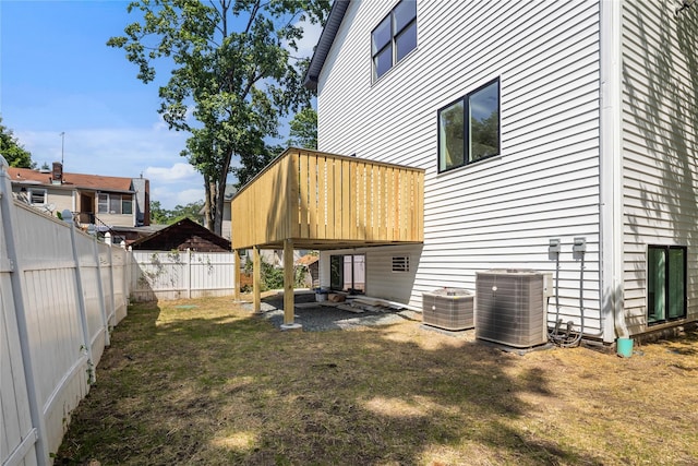 3 Jay St Unit 214, Spring Valley, NY 10977 - fenced backyard featuring a deck