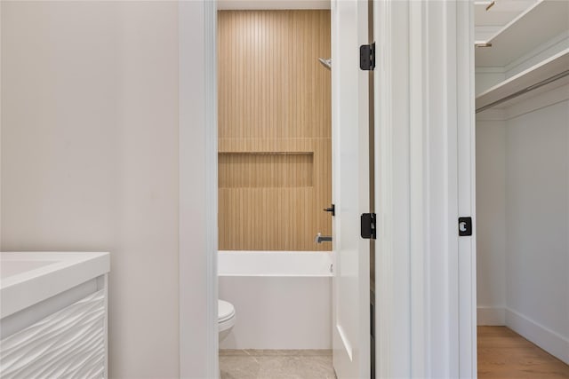 3 Jay St Unit 214, Spring Valley, NY 10977 - bathroom featuring vanity, bathtub / shower combination, and wood finished floors