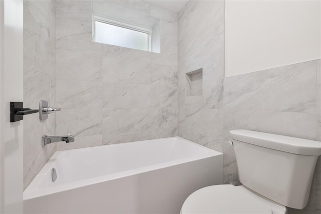 3 Jay St Unit 214, Spring Valley, NY 10977 - full bathroom featuring toilet and tile walls