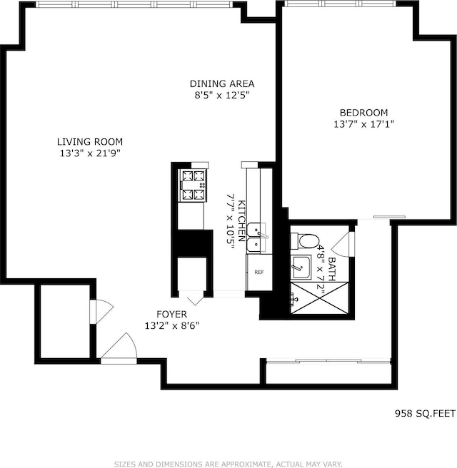 102-30 66th Rd Unit 1G, Forest Hills, NY 11375 - view of floor plan / room layout