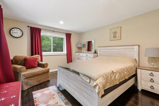 160 S Mountain Rd, New City, NY 10956 - bedroom with dark wood-type flooring and recessed lighting