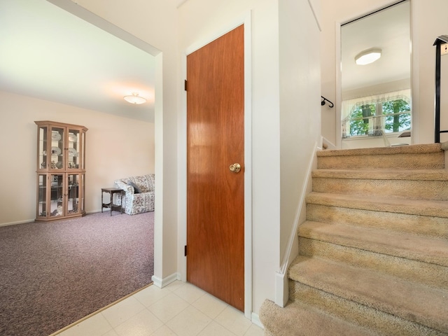 34 Crambrook Rd, New City, NY 10956 - stairway featuring carpet and baseboards