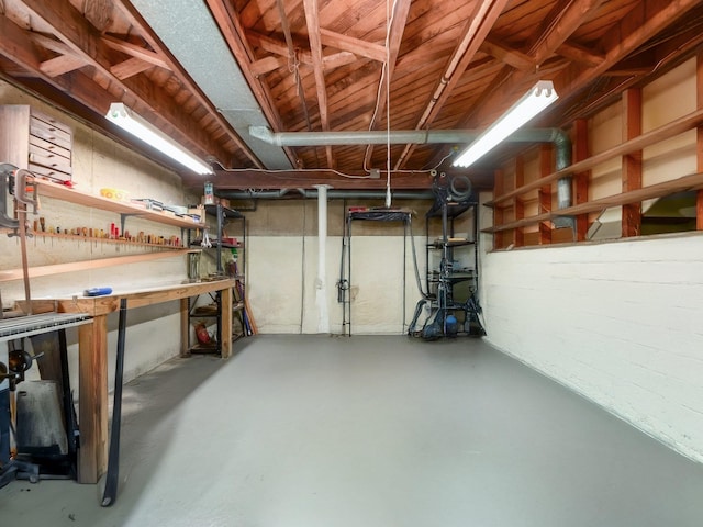 34 Crambrook Rd, New City, NY 10956 - unfinished basement with a workshop area