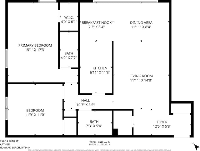 151-25 88th St Unit 1D, Howard Beach, NY 11414 - view of room layout