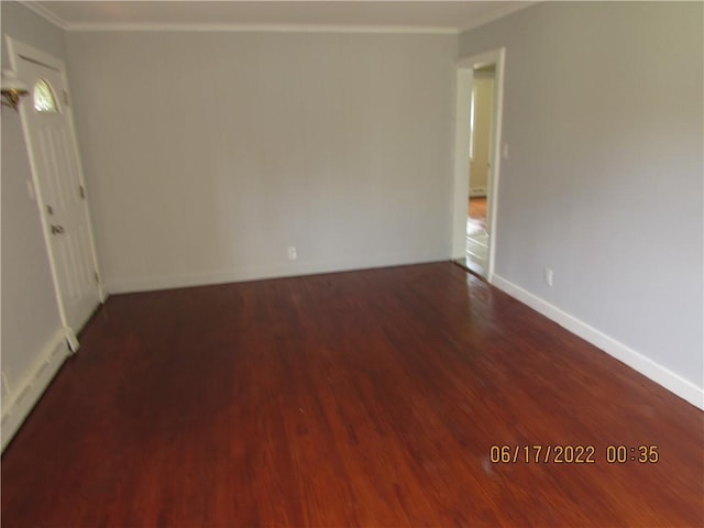 2 Leffingwell Pl, New Rochelle, NY 10801 - unfurnished room featuring wood finished floors and crown molding