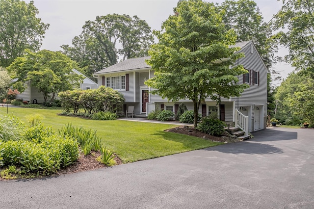 2 Valley View Cir, Warwick, NY 10990 - view of front facade featuring an attached garage, a front yard, and driveway