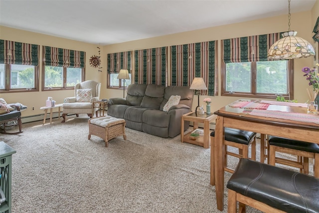 2 Valley View Cir, Warwick, NY 10990 - living room with carpet and a baseboard heating unit