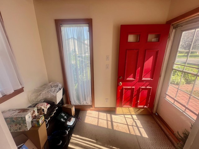 32 Beaver Hill Rd, Elmsford, NY 10523 - foyer entrance featuring carpet and baseboards