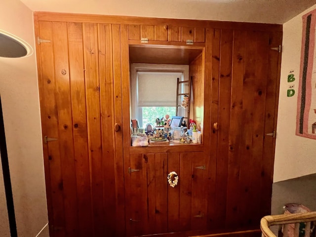 32 Beaver Hill Rd, Elmsford, NY 10523 - entrance foyer featuring wooden walls