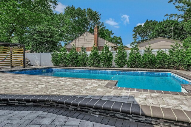 2 Janet Ln, Commack, NY 11725 - view of swimming pool with a fenced backyard