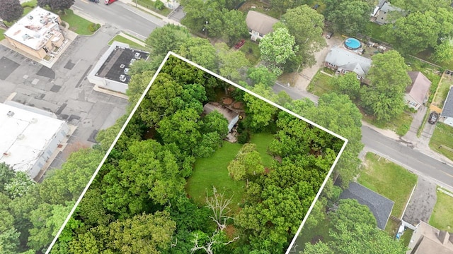 16 Fife Dr, Coram, NY 11727 - aerial view of property and surrounding area featuring property boundaries highlighted