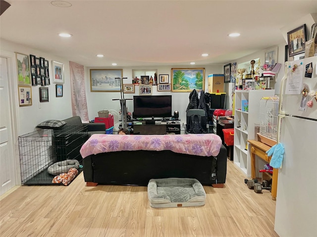 20 Pine Ave, Ossining, NY 10562 - living area with wood finished floors and recessed lighting