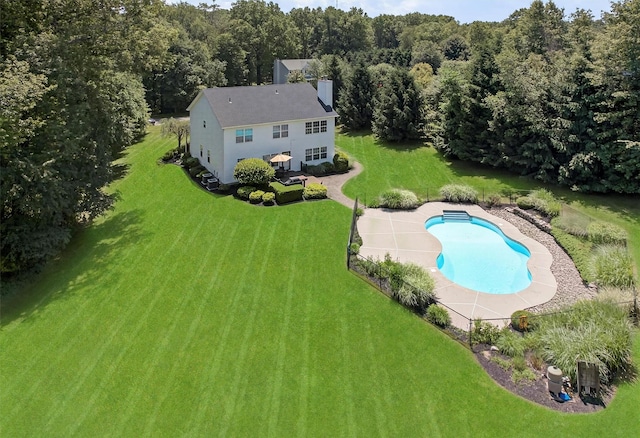 85 Decker Dr, Walden, NY 12586 - view from above of property with a pool