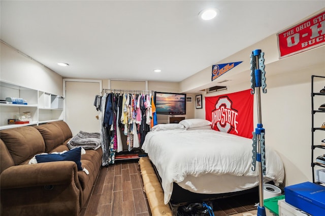 9 Elaine Pl, Plainview, NY 11803 - bedroom featuring wood tiled floors and recessed lighting
