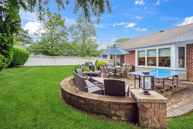 9 Elaine Pl, Plainview, NY 11803 - fenced backyard with a patio
