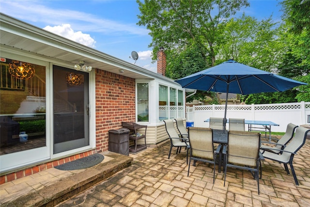9 Elaine Pl, Plainview, NY 11803 - view of patio featuring outdoor dining space
