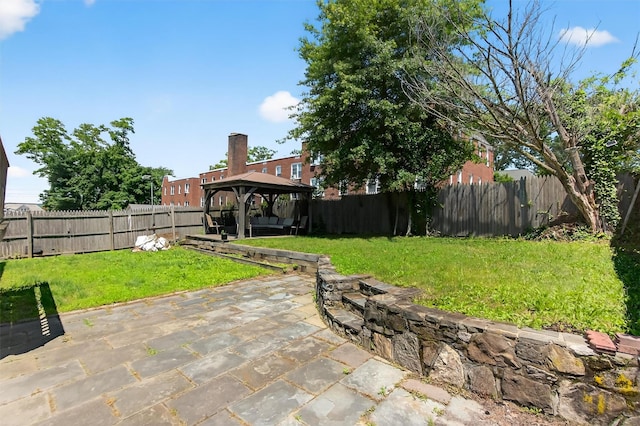 7 Fuller Rd, Ossining, NY 10562 - fenced backyard with a gazebo and a patio area