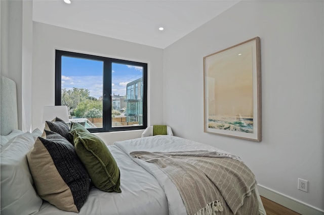 21-31 Shore Blvd Unit 3D, Astoria, NY 11105 - bedroom with wood finished floors and recessed lighting