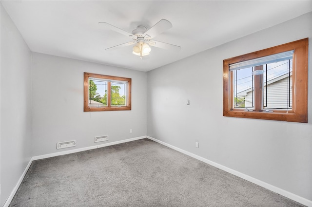 38 W 17th St, Deer Park, NY 11729 - empty room with carpet flooring and ceiling fan