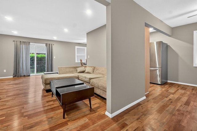160 New Holland Vlg, Nanuet, NY 10954 - living room featuring wood finished floors and recessed lighting