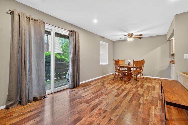 160 New Holland Vlg, Nanuet, NY 10954 - dining room featuring wood finished floors, a ceiling fan, and recessed lighting