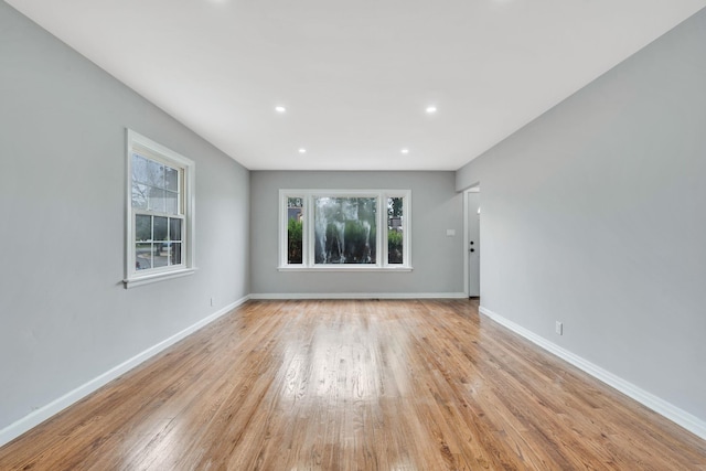 139 Jean Ave, Hempstead, NY 11550 - unfurnished room featuring plenty of natural light, light wood-style flooring, and recessed lighting