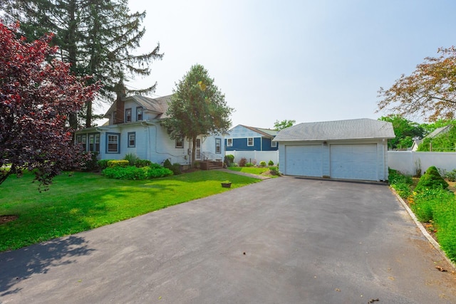 53 Community Rd, Bay Shore, NY 11706 - view of front of property with a detached garage