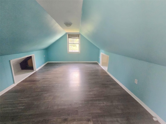 33 Thorne Ave, Hempstead, NY 11550 - additional living space featuring wood finished floors and vaulted ceiling
