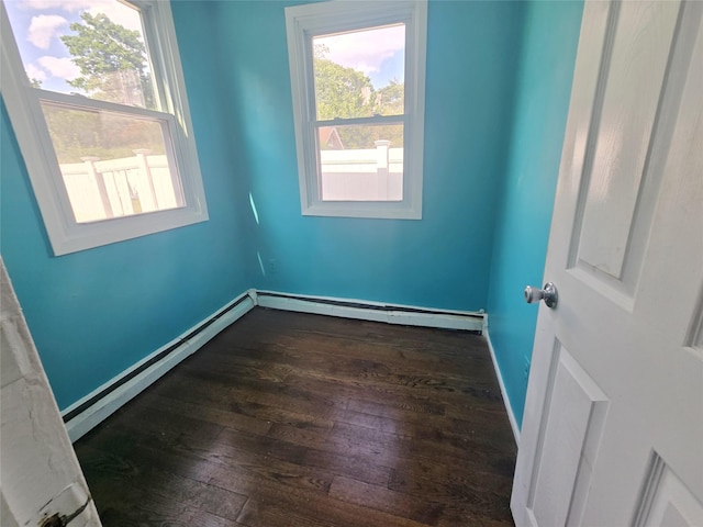 33 Thorne Ave, Hempstead, NY 11550 - unfurnished room featuring hardwood / wood-style floors and baseboard heating