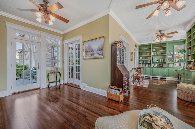 33 S Bay Ave, Amityville, NY 11701 - sunroom / solarium with french doors