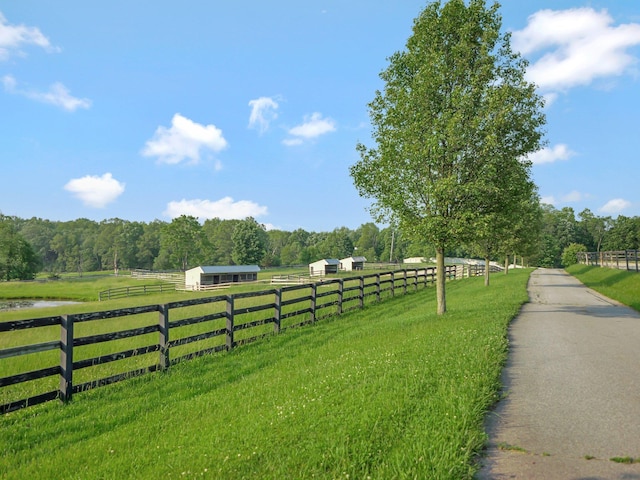 285 Hill Rd, Goshen, NY 10940 - view of yard featuring a view of countryside and an outbuilding