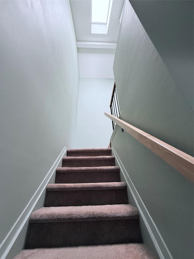 5 Petersen Ct Unit 5, West Babylon, NY 11704 - stairs with a skylight