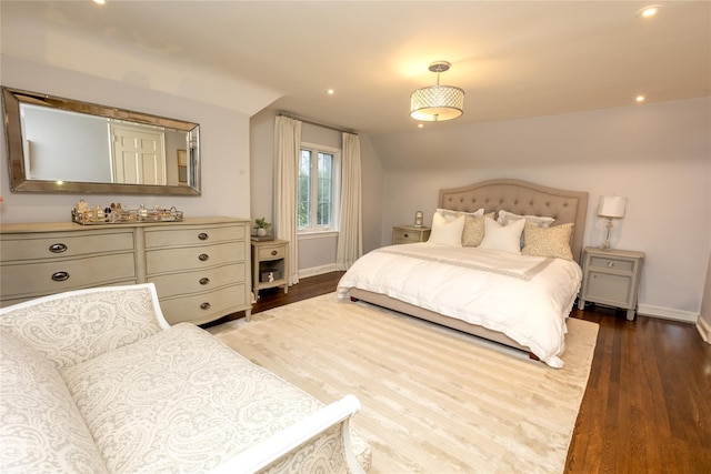 15 Glen Pk Rd, Purchase, NY 10577 - bedroom with wood finished floors, recessed lighting, and lofted ceiling