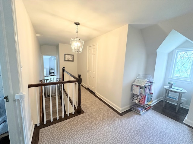 15 Glen Pk Rd, Purchase, NY 10577 - bonus room with a chandelier, carpet floors, and vaulted ceiling
