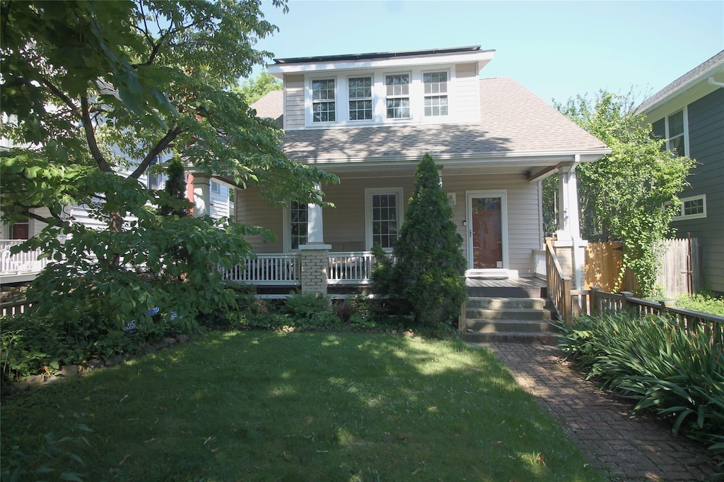 43 S Grand Ave, Poughkeepsie, NY 12603 - view of front of property featuring a porch and a shingled roof