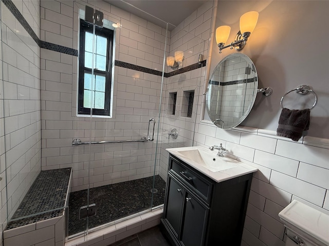 1273 N Ave Unit 4F-5, New Rochelle, NY 10804 - bathroom with a shower stall and vanity