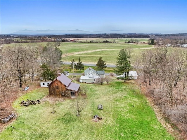 27 County Route 19, Hudson, NY 12534 - overview of rural landscape featuring a mountain backdrop