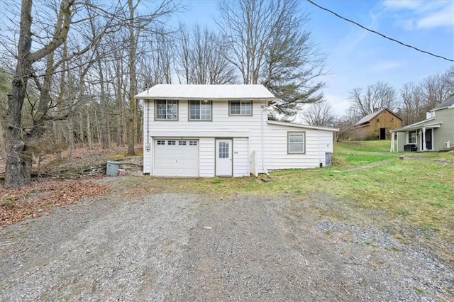 27 County Route 19, Hudson, NY 12534 - garage with gravel driveway