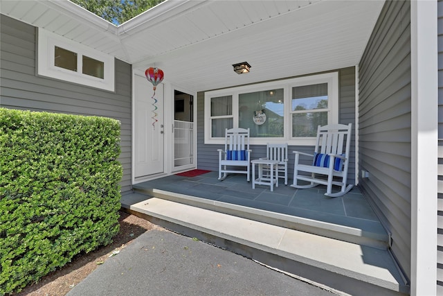 75 Lynncliff Rd, Hampton Bays, NY 11946 - doorway to property with covered porch
