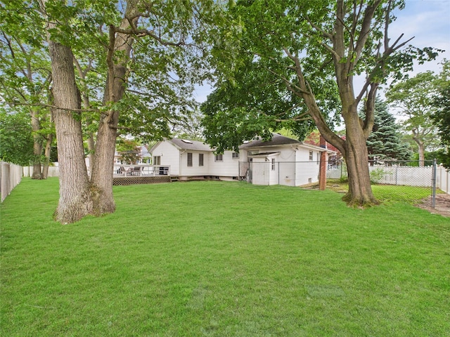 237 Donald Blvd, Holbrook, NY 11741 - fenced yard with a wooden deck