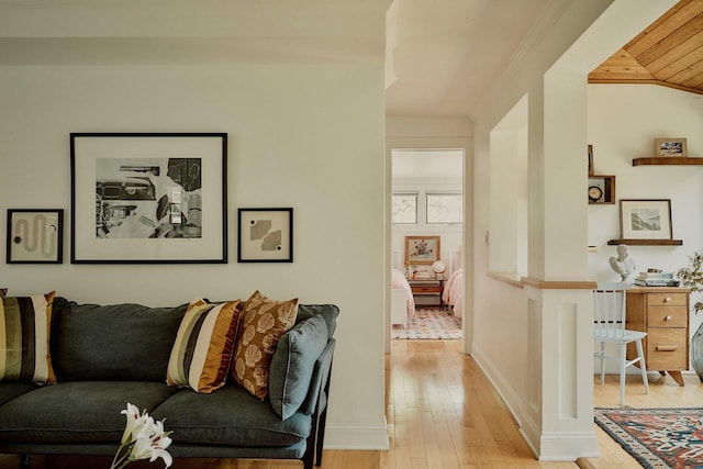169 Mountain Rd, Cornwall On Hudson, NY 12520 - living area with light wood-style floors and baseboards