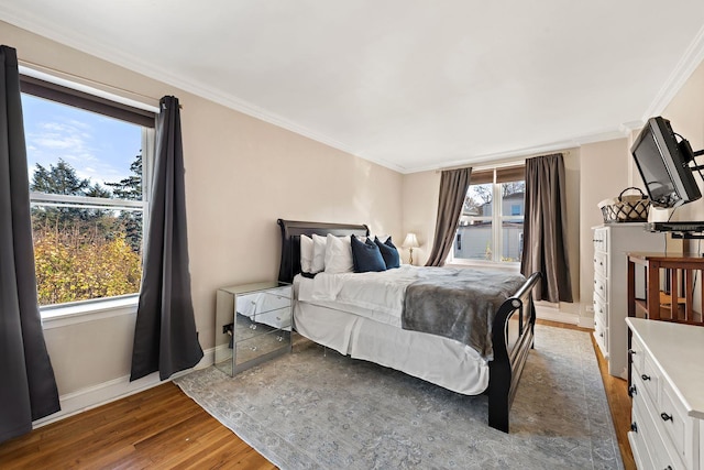 5730 Mosholu Ave Unit 4Ff, Bronx, NY 10471 - bedroom with wood finished floors, multiple windows, and ornamental molding