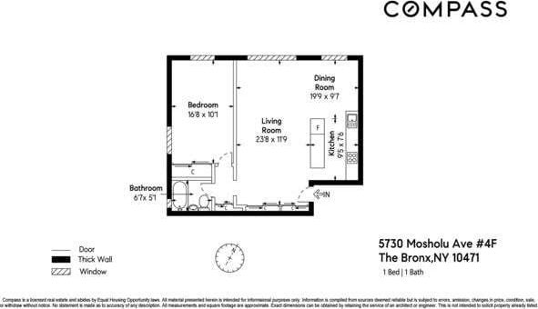 5730 Mosholu Ave Unit 4Ff, Bronx, NY 10471 - view of room layout
