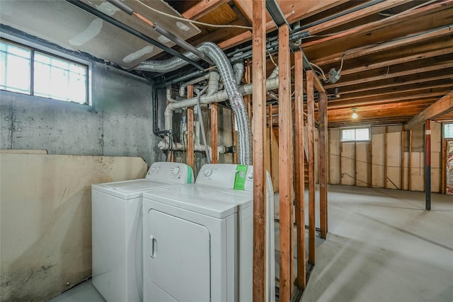 103 Lakeway Dr, West Babylon, NY 11704 - basement featuring washer and dryer